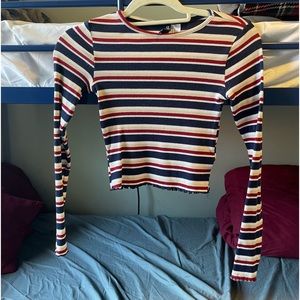 Striped crop top